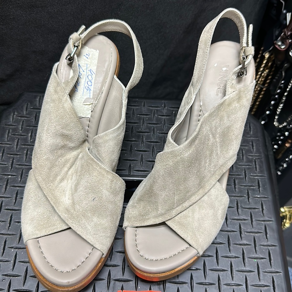 Grey suede wedges by Vince size 8 looking for a new home!